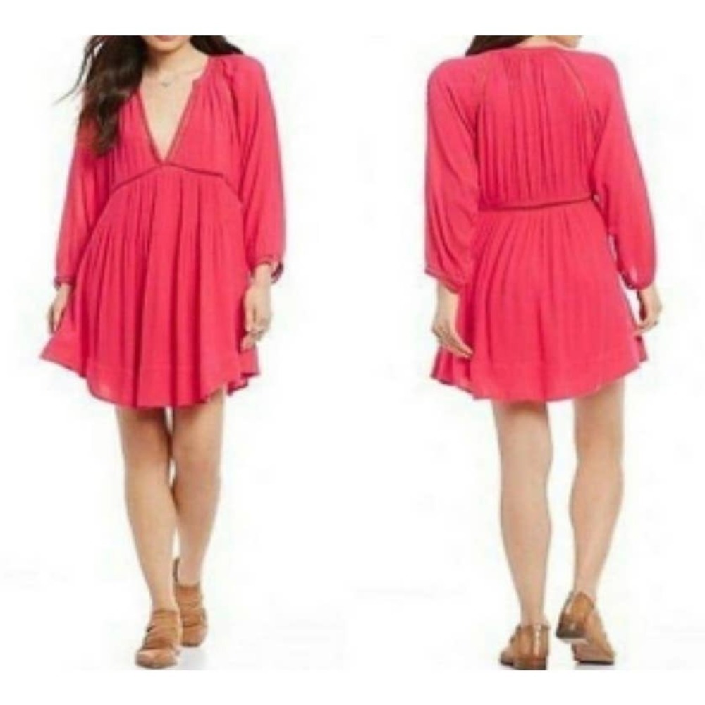 Free people Pink Boho Dress